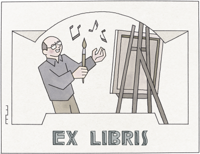 30 Ex libris Zingende schilder